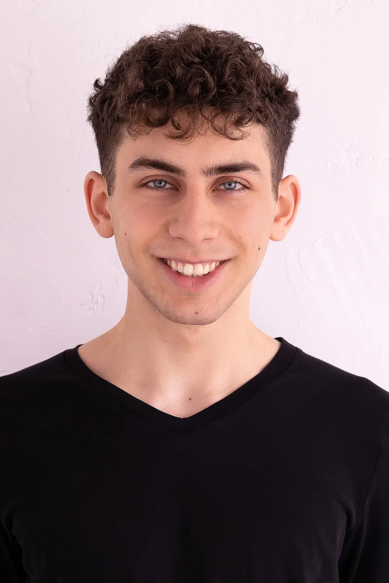 Beauty-Portrait des jungen Mannes, Studio