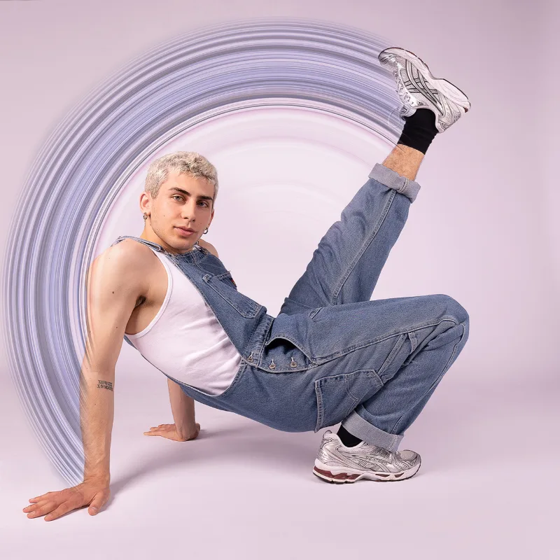 Beauty-Portrait des jungen Mannes, Studio