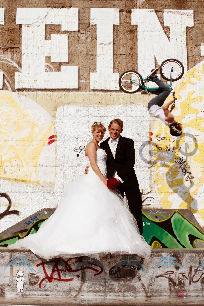 Hochzeitsmoment am Strand